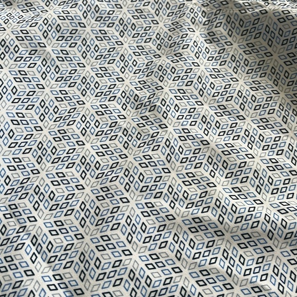 Rugby Ralph Lauren Polo Short Sleeve Button Down Shirt Blue Geometric Size XL - Picture 6 of 10